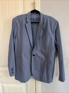 Coofandy linen-blend blazer jacket XL